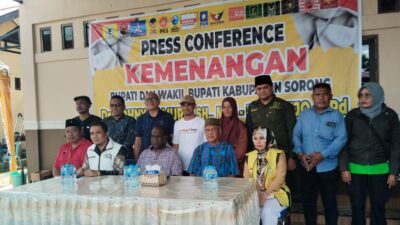 Hasil Perhitungan Sementara Pilkada Sorong, Bupati Terpilih Dr. Jhony Kamuru Ucapkan Syukur