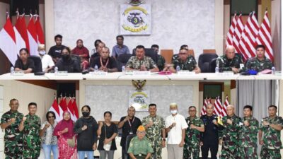 Lakukan Perdamaian kepada Korban Penganiayaan, Komandan Pasmar 3 Sorong Gelar Konferensi Pers