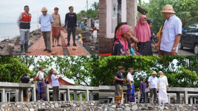 Bupati Tamba Berikan Bantuan Beras kepada Warga yang Terdampak Terjangan Angin Puting Beliung