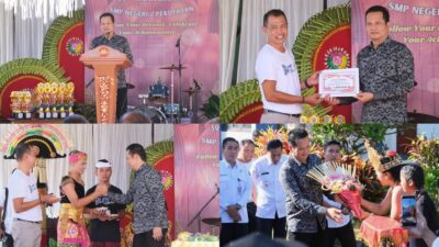 Hadiri HUT ke-39 SMPN 2 Pekutatan, Bupati Kembang Menyoroti Pengelolaan Dana Pendidikan untuk Tingkatan Mutu Sekolah