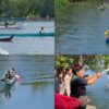 Lomba Balap Sampan Berdayung Dilepas Wabup Patriana di Muara Perancak