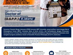 Raih Gelar Doktor Kelas Dunia, Program D.S.P.P. Kini Resmi Hadir di Jakarta