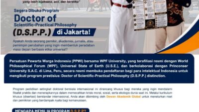 Raih Gelar Doktor Kelas Dunia, Program D.S.P.P. Kini Resmi Hadir di Jakarta