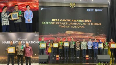 Unggul Pengelolaan Data Pesisir, Desa Pengambengan Terima Penghargaan Desa Cantik dari BPS