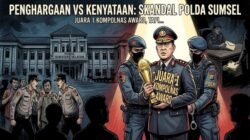 Polda Sumsel Raih Kompolnas Award Saat Dipolisikan ke Propam: Potret Simulakra dan Cacat Moral Pengawasan Hukum